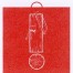 Die Warnflagge "Holzbau" zeigt ein rotes Quadrat mit weißem Ausrufezeichen: Der Strich ist ein Holzbrett mit Seil, der Punkt ein Fußball. Wertica Shop