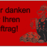 Wir danken für Ihren Auftrag! [Figur mit Papier neben Handtuchstapel - gezeichnet] Ihr Dachdecker-Team. Wertica Shop
