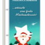 Festliche Weihnachtsfahne (150x400 cm): Schneemann, Logo, verschneite Häuser, Tannen, Stern, "Firma Mustermann ...wünscht frohe Weihnachtszeit!", Hissschlaufe. Wertica Shop