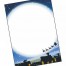 Das Briefpapier zeigt einen weißen Vollmond, dunkle Stadtdächer und den Schlitten des Weihnachtsmanns vor sternenklarem Nachthimmel. Wertica Shop