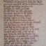 Ein Zunftspruch auf Pergament in gotischer Schrift: Kunstvoll gestaltet, besingt er Handwerk und Holz, schließt mit "Holz-Holz-Holz her!. Wertica Shop