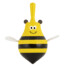 Der Bienen-Holzkreisel ist ein gelb-schwarz gestreuter Kreisel in Bienenform mit Gesicht, Fühlern und weißen Flügeln an den Seiten. Wertica Shop