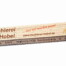 Geschlossener, naturfarbener Zollstock mit buntem Digitaldruck: "Tischlerei Jan Hobel", Hobel-Grafik und www.tischlerei-hobel.de beidseitig. Wertica Shop